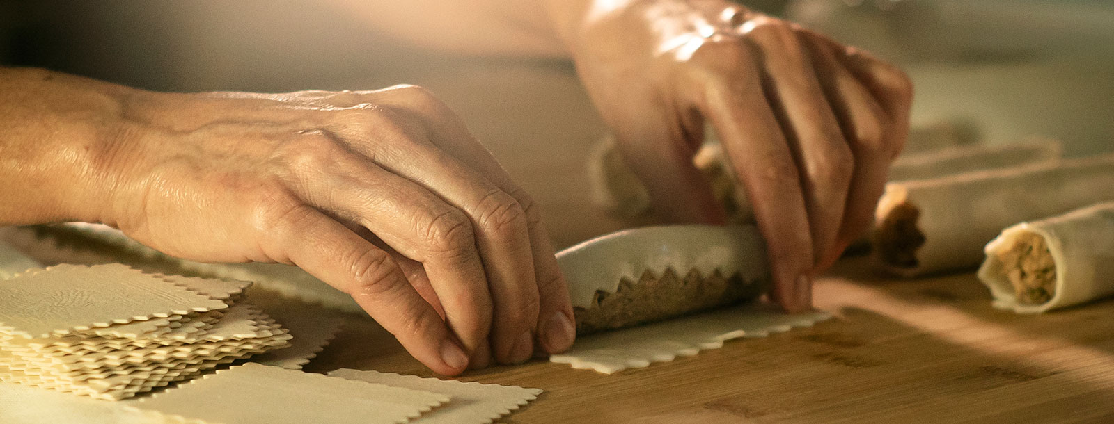 Elaborando canelones El Pavo